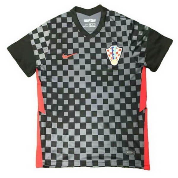Tailandia Camiseta Croatia Segunda equipo 2020 Negro
